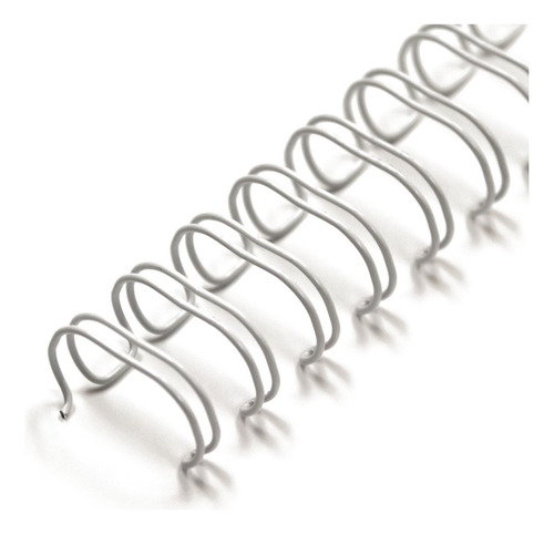 Mola Wire-o Para Encadernação 2x1 A4 5/8 120 Folhas Com 50un Cor Branco