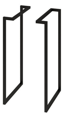 Pés De Mesa Escrivaninha Ferro Estilo Industrial 67x35 2 Un