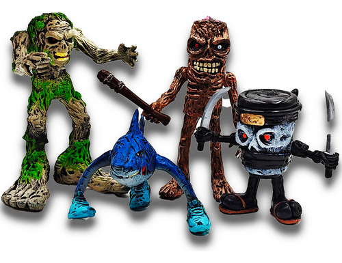 Capuchino Asesino Sahur Zombie Pesadilla 4 Figuras Brainrot