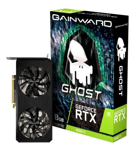 Imagem 1 de 5 de Placa De Vídeo Geforce Rtx 3060 Ti Ghost V1 8gb Lhr Gainward