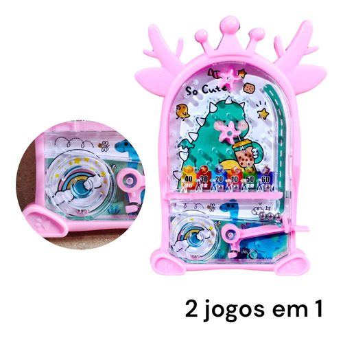 30 Brinquedo Mini Jogo Fliperama Pinball Lembrancinha Prenda