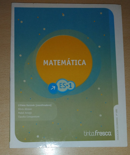 Matemática Es 1 Tinta Fresca Muy Bueno