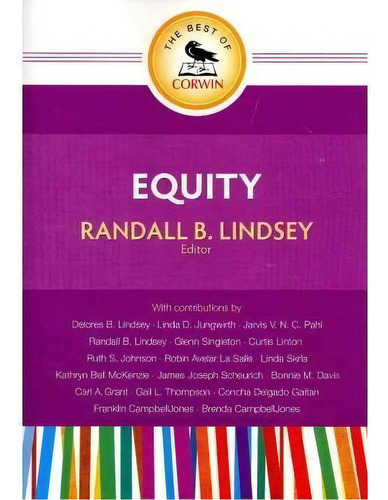 The Best Of Corwin: Equity, De Randall B. Lindsey. Editorial Sage Publications Inc, Tapa Blanda En Inglés
