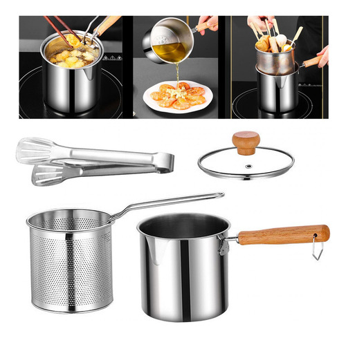 Z Pote Para Fritar, Pequeno, Fritadeira, Tampa De Vidro