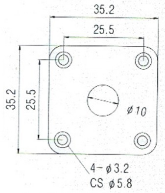 Portajack Cuadrado Plano Sambong Hj015bk Hj015 Les Paul