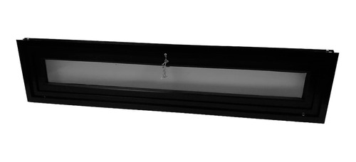 Banderola Aluminio Negro De 90 X 20 Cm