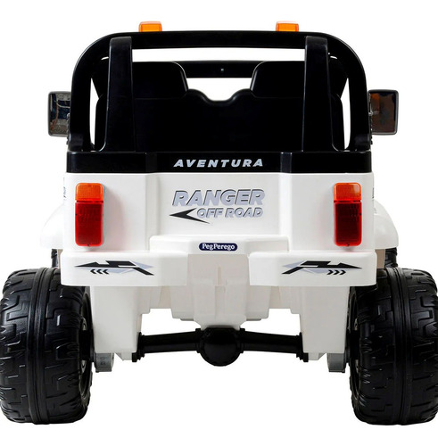 Carro Elétrico Infantil Jipe Ranger Branco Peg Perego 12v