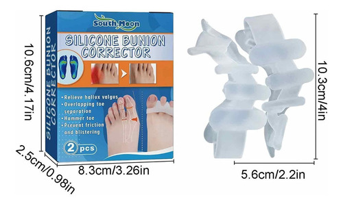 Separador Gel Para Los Dedos De Los Pies, Juego De 2 Piezas