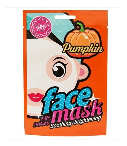 Mascara Facial Pumpkin Suaviza Iluminadora Blingpop Mask Tipo de piel Todo tipo de piel