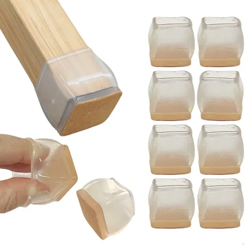 comprar Kit 24 Protetor De Pé Cadeira Quadrado Pezinho 22-30mm 