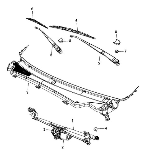 Imagen 2 de 4 de Plumilla Izquierda Mopar Dodge Durango Cyl 5.7 2011-2013