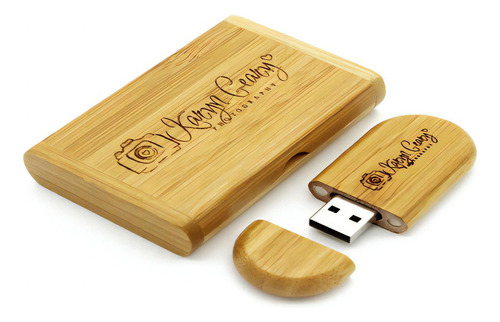 Pen Drive De Madeira Personalizado 16 Gb Gravamos Logo/nome Cor CARBONIZED Pendrive 16 Gb