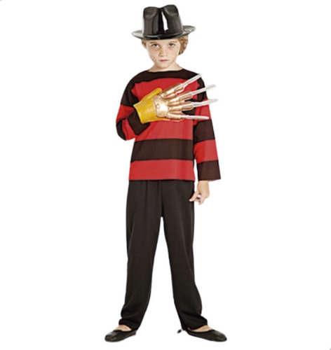 Disfraz Freddy Krueger Para Niños Con Accesorios Halloween