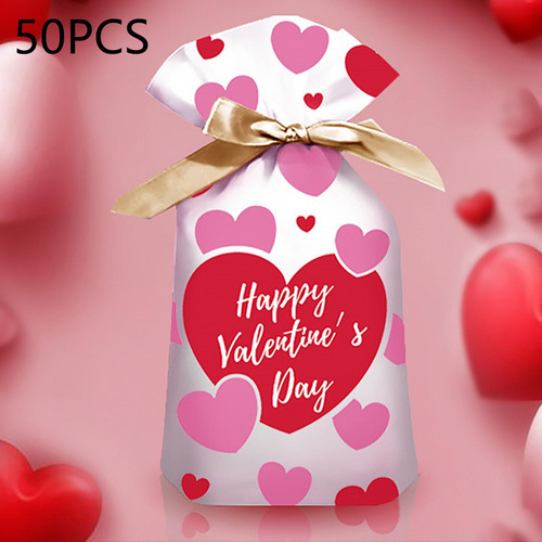50x Bolsa De Regalo Del Día De San Valentín Bolsas De