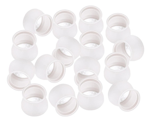16pcs Silicón Mesa Silla Redondo Transparente (sin Fieltro)