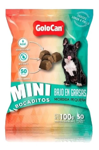 Mini Bocaditos Golocan Bajo Engrasas Perros Cachorros 40%off