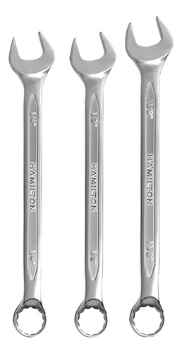 Llave Combinada Acodada 1-1/8 Hamilton Wcp29 Color Gris