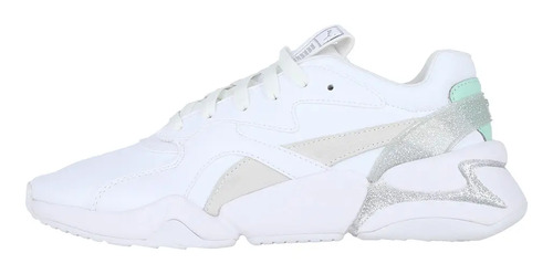 Zapatilla Puma Mujer Nova Glitz Blanco | Cuotas sin interés