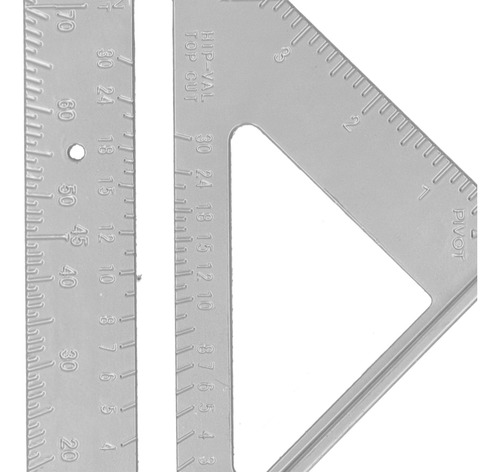 Regla De Medición De Aleación De Aluminio De 7 Pulgadas, Esc