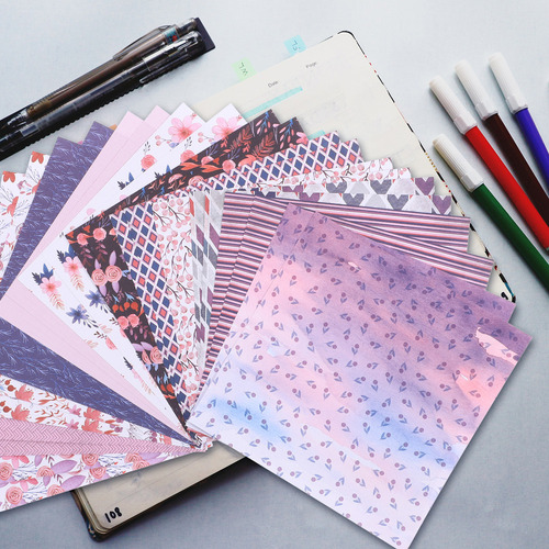 Pegatinas Cuadradas De Papel Con Base De Bolsillo De Colores