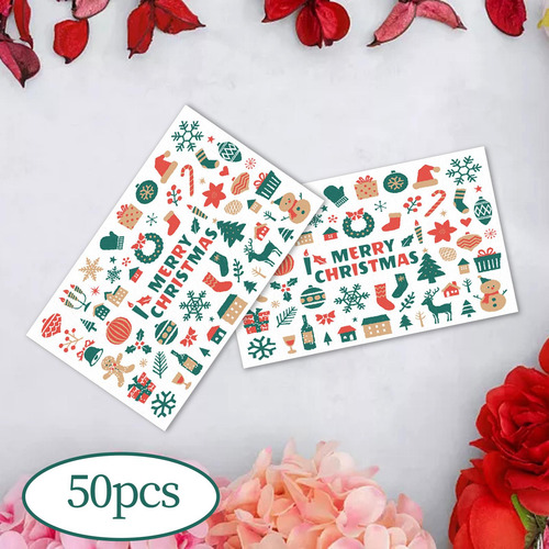 50 Uds. Tarjetas De Navidad Tarjetas De Regalos De