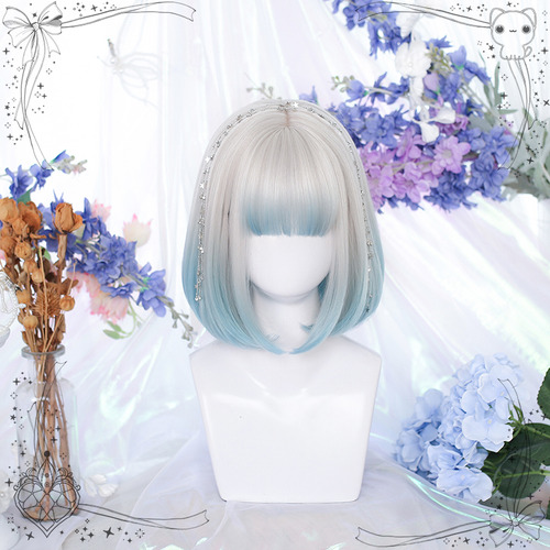 Peluca Lolita Diadema Completa For Mujer Con Hebilla