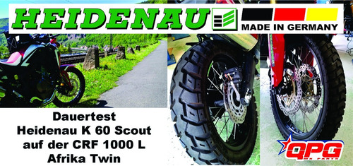 Cubierta Heidenau K60 150/70/18 Germany Africa Twin 1000 Qpg