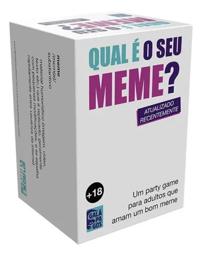 Qual É O Seu Meme? - Jogo De Cartas - Galápagos