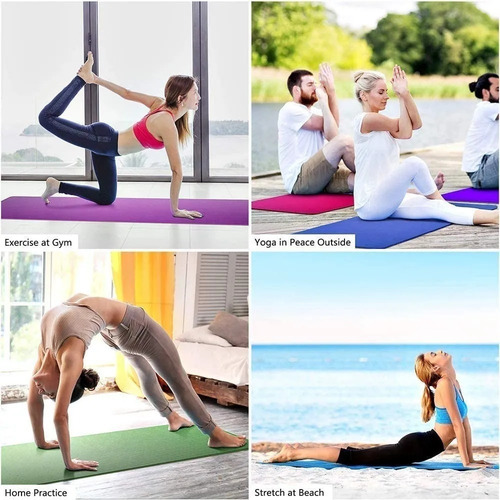 Mat Yoga Pilates 4mm Colchoneta De Goma Eva Colores / Lhua
