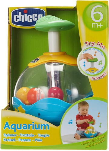 Trompo Aquarium Spinner Bebés 6-36 M+ Chicco Color Multicolor