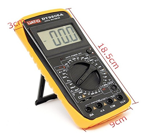 Imagen 7 de 7 de Tester Multimetro Digital Profesional Capacimetro 9205a