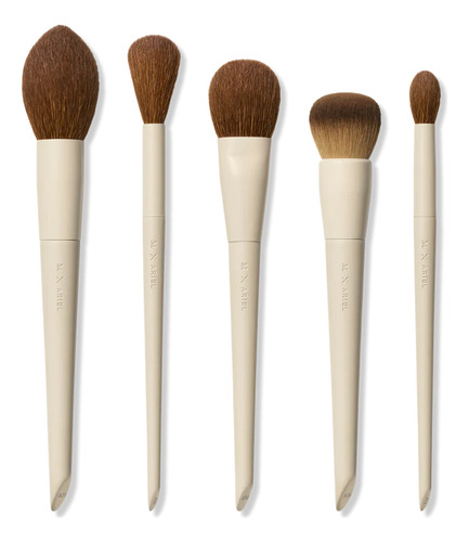 Morphe X Ariel Signature Face 5 Piece Face Brush Set Color Beige