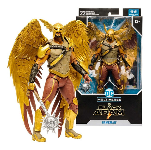 Action Figure Gavião Negro Hawkman Black Adam Mcfarlane Toys