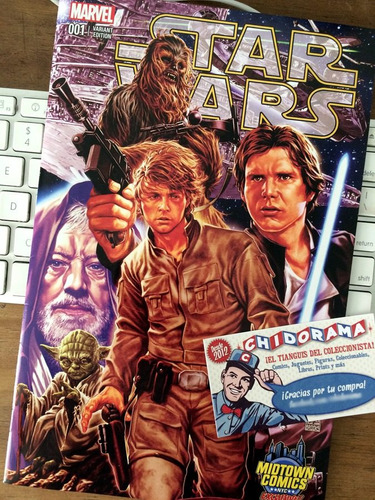 Comic - Star Wars #1 Mark Brooks Luke Skywalker Han Solo