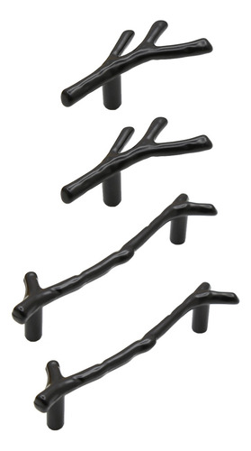 4 Piezas De Manijas En Forma De Rama, Pomos Decorativos Para
