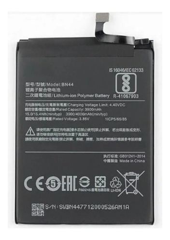 Pila Bateria Xiaomi Redmi 5 Plus Bn44 De 4000mah Tienda 