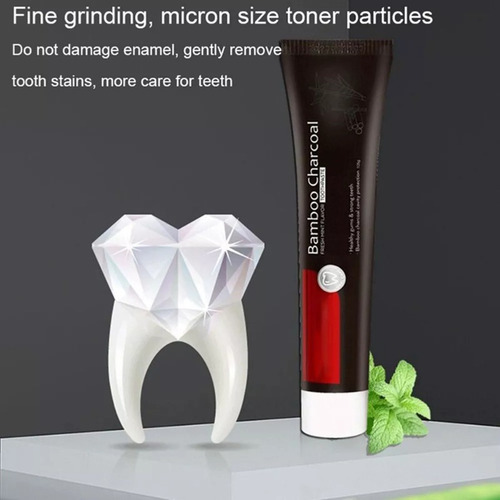 3. Creme Dental De Carvão De Bambu Remove O Tártaro