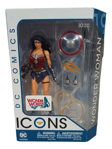 Dc Collectibles Icons Wonder Woman 75 Aniversario