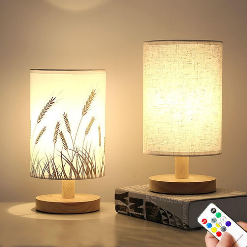 Led De Brillo Ajustable, Mesita De Noche, Lámparas De Mesita