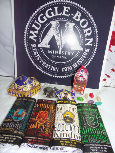 Imagen 6 de 7 de 24 Chocolates Tema Harry Potter Howarts Gryffindor X 50gr