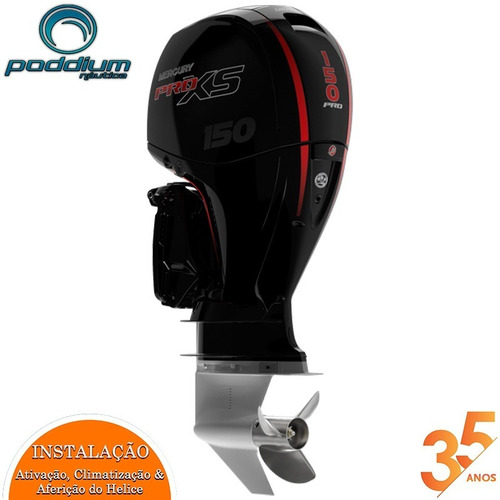 Motor De Popa Mercury 150 Hp L 3.0 4t Pro Xs + Frete E/t Pod