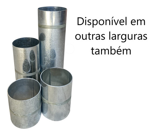 Bobina Galvanizada Calha Rufo Algerosa 90cm X 7mts