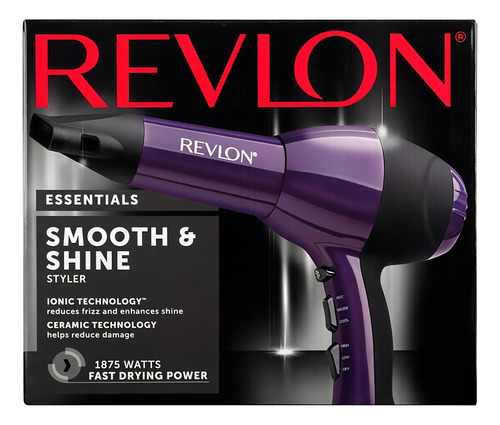 Revlon Rvdr5029 Smoothstay Secadora Cerámica Iónica, 1875 Wa Color Morado
