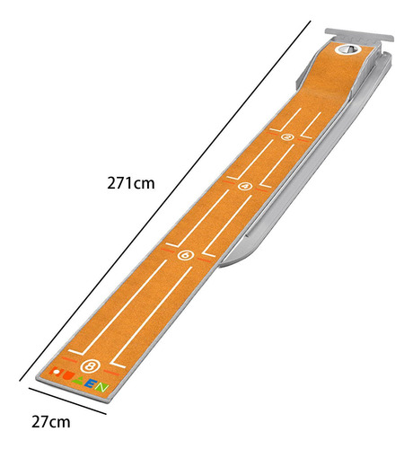 Putting Mat Para Práctica De Precisión Naranja