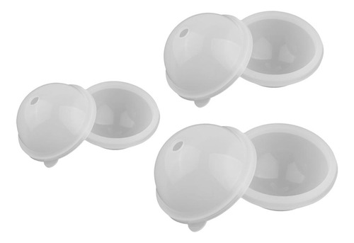 Molde De Bola De Esfera Diy De Silicona De 3 Piezas Para