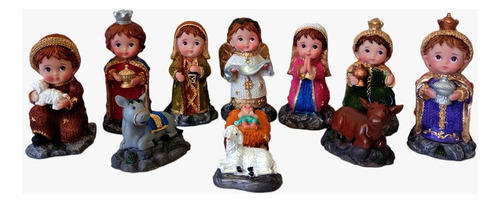 Nacimiento Navideño En Resina Caricatura Petit