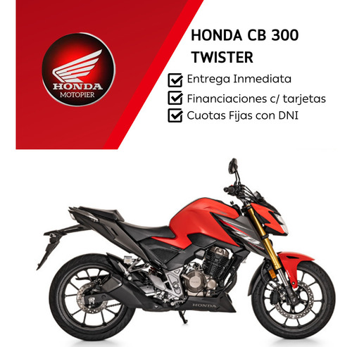 Honda Cb 300 Twister Entrega Ya Fcia Tornado Wave Motopier