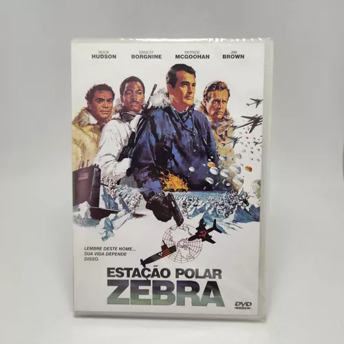 DVD ESTAÇAO POLAR ZEBRA - ROCK HUDSON ERNEST BORGNINE JIM BROWN