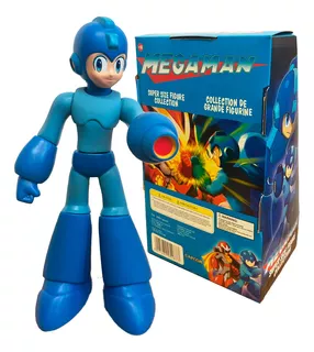 Boneco Mega Man Grande Articulado Action Figure Vinil Caixa