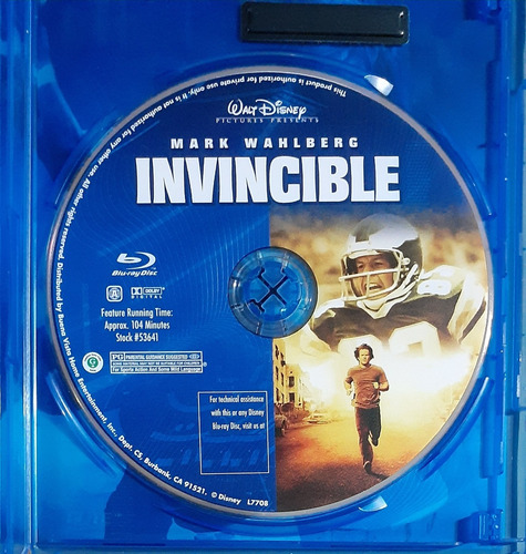 Invincible ( Invencible - 2006) - Blu-ray Original (Usado)